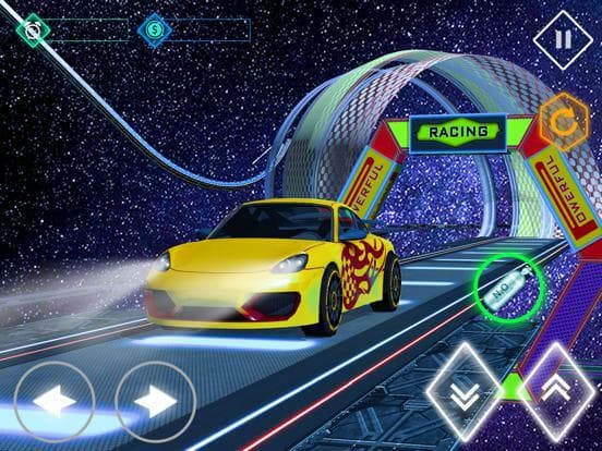 Stickman Neon Car Racing screenshot 2