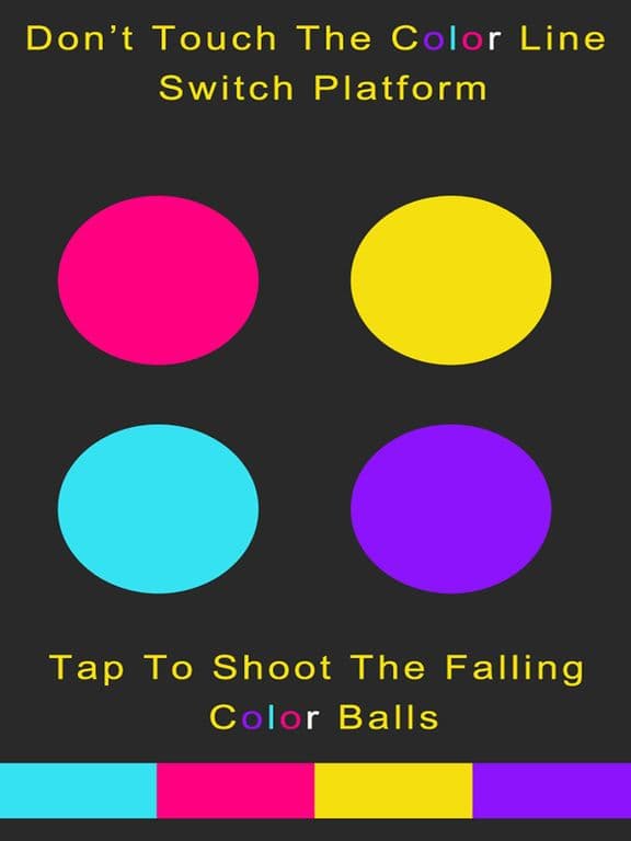 Dont Touch The Color Line Switch Platform - Tap To Shoot The Falling Color Balls screenshot 2