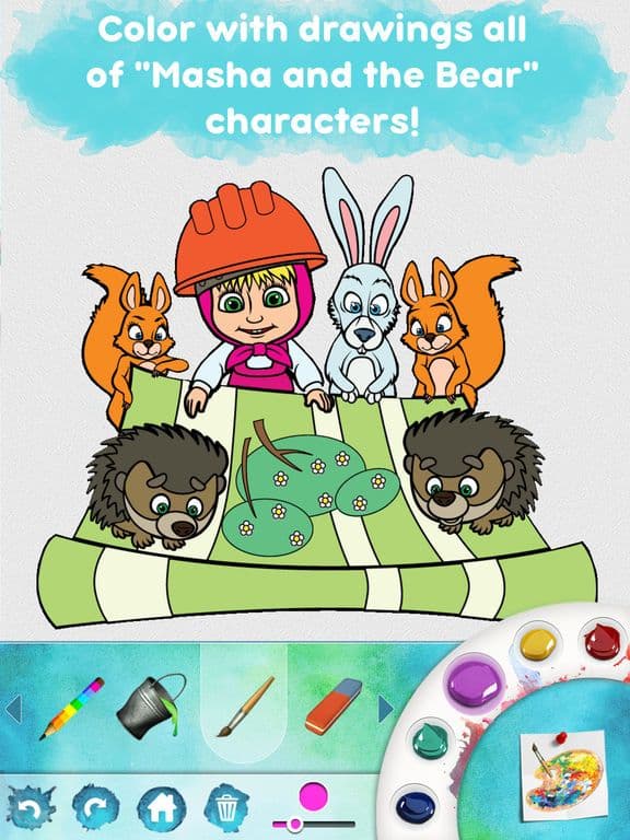 Masha and the Bear: Art Games screenshot 4