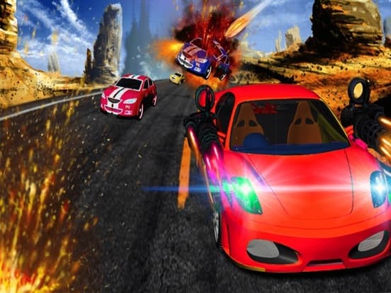 Traffic Car Racing Shooter 3D screenshot 3