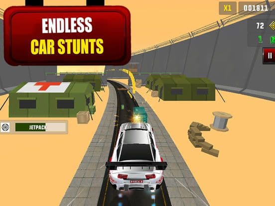 Endless Car Stunt - Free Car Racing Game
