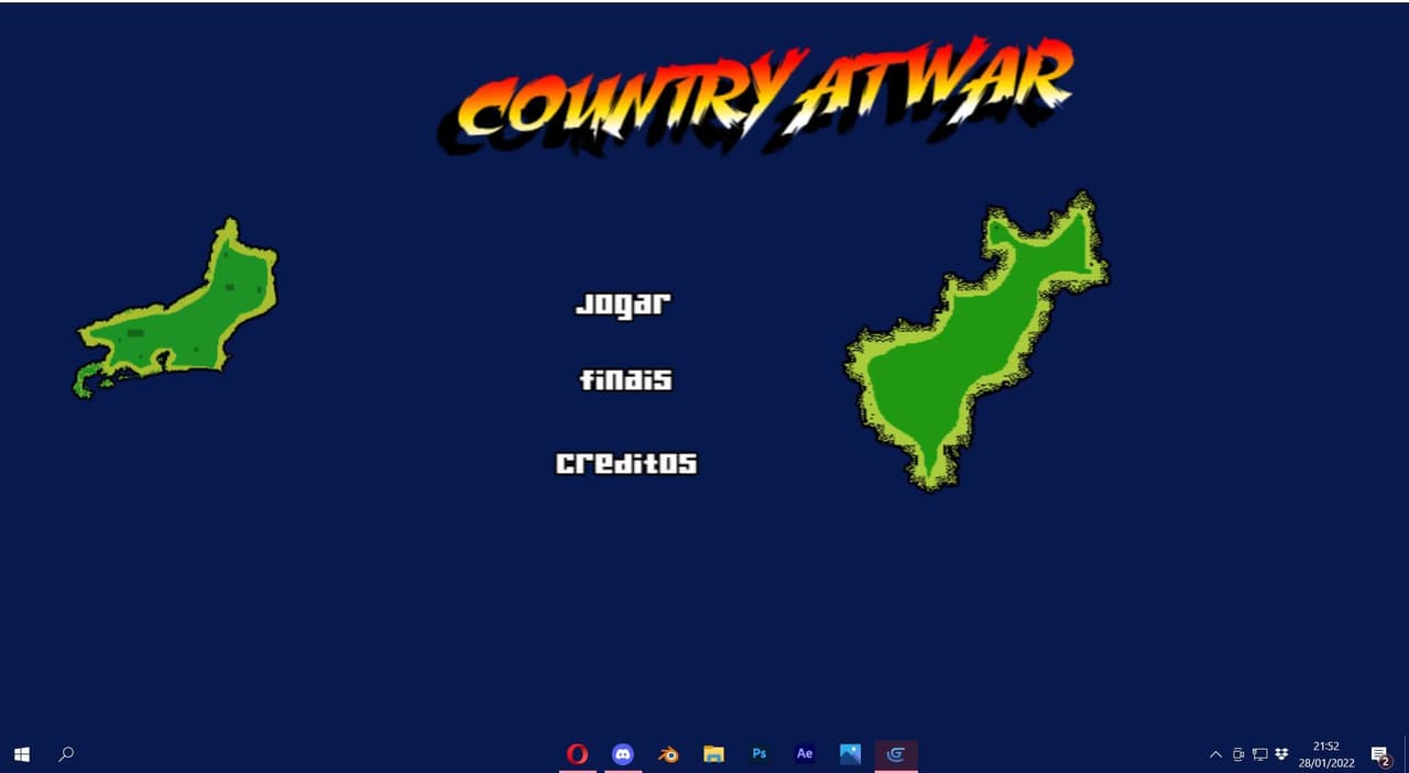 country at war