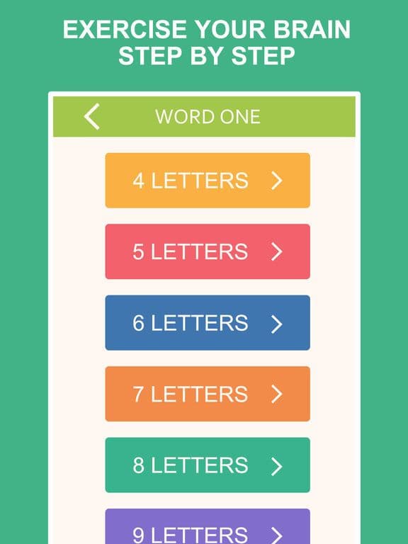 Word One - A Word Search Game for Brain Exercise screenshot 5
