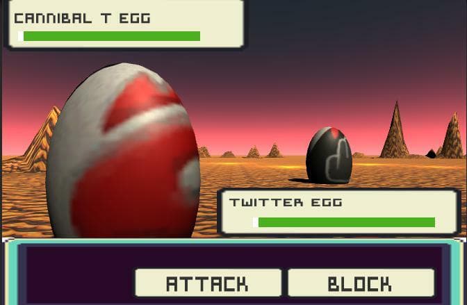 Twitter Egg VS Cannibal Egg