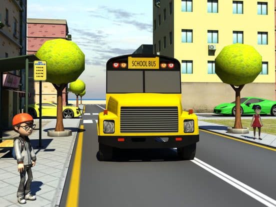 Kids School Bus learning driver Simulator screenshot 5