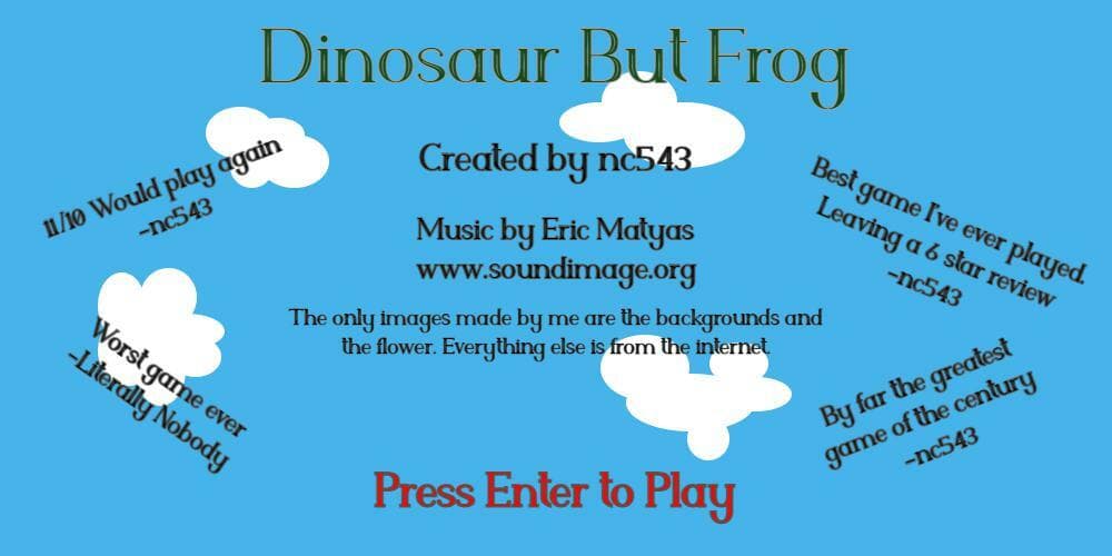 Dinosaur but Frog screenshot 2