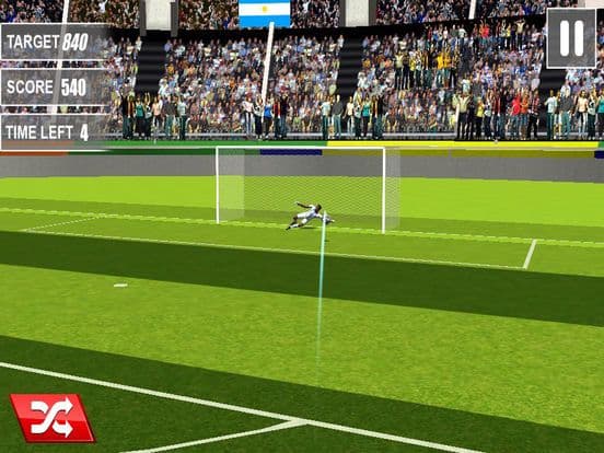 Kick Football Shootout 3D screenshot 3