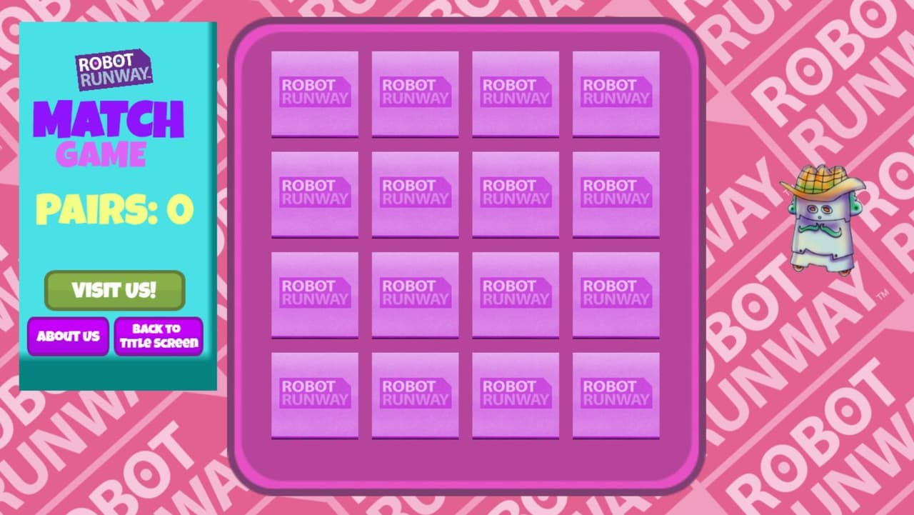 Robot Runway Match Game screenshot 2