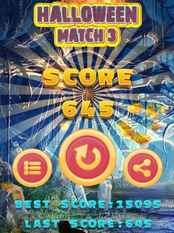 Halloween Monster Match 3 Games Puzzle