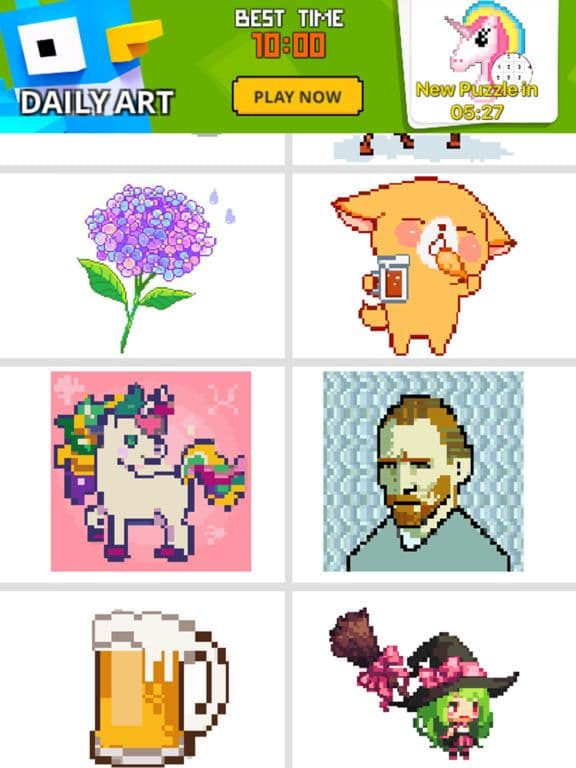 Pixel Colour by Number