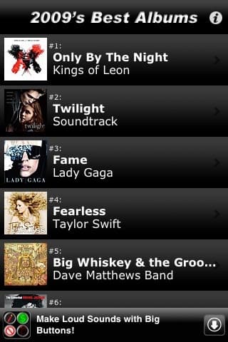 2,009s Best Albums screenshot 2