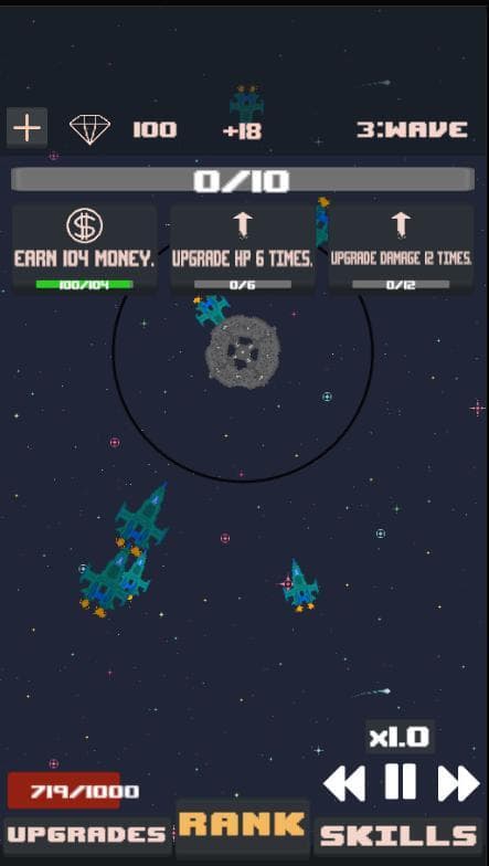 Idle Spacecraft Defense screenshot 3