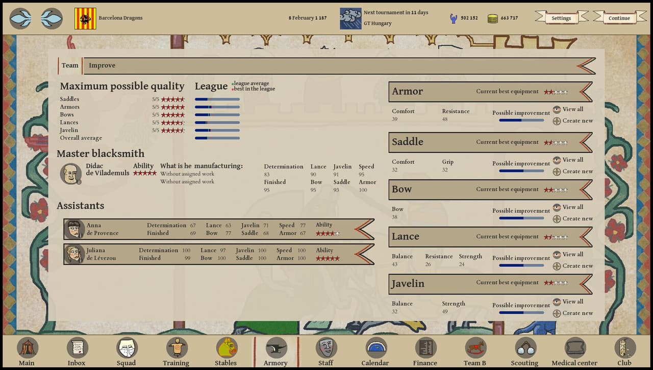 Jousting Manager screenshot 3