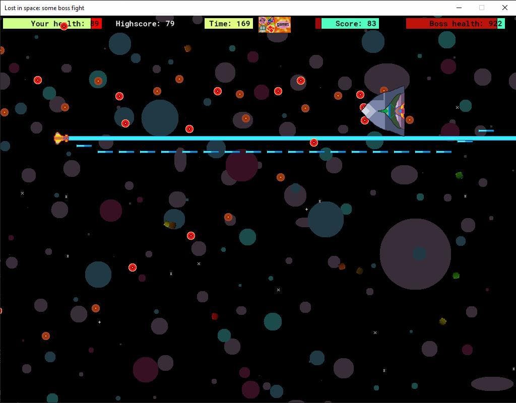 Lost in space: some boss fight