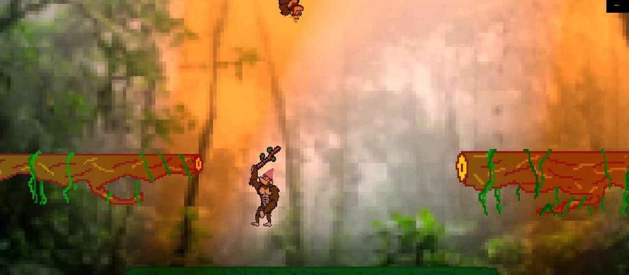 Monkey In The Jungle