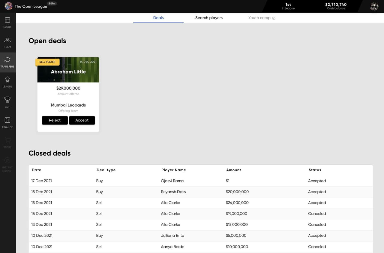 The Open League (itch) screenshot 4