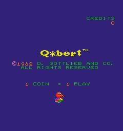 Q*bert screenshot 2