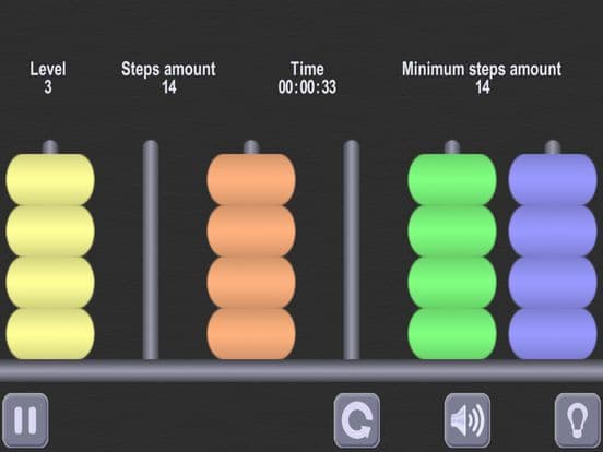 Color Heap Puzzle. Hanoi Tower screenshot 4