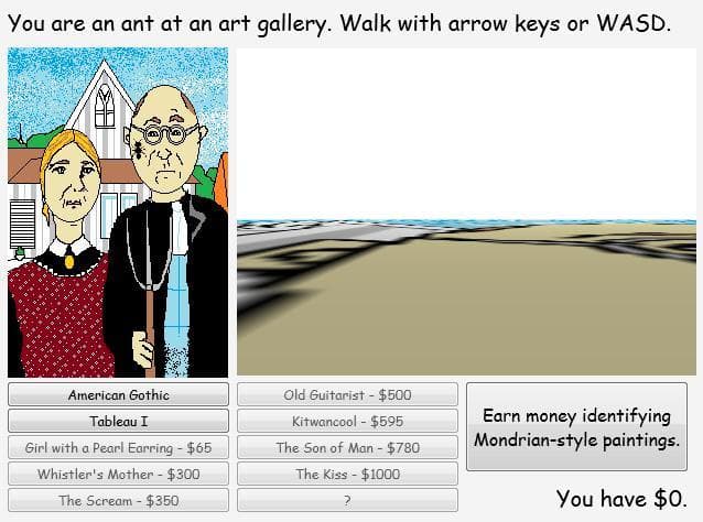 Ant in an Art Gallery