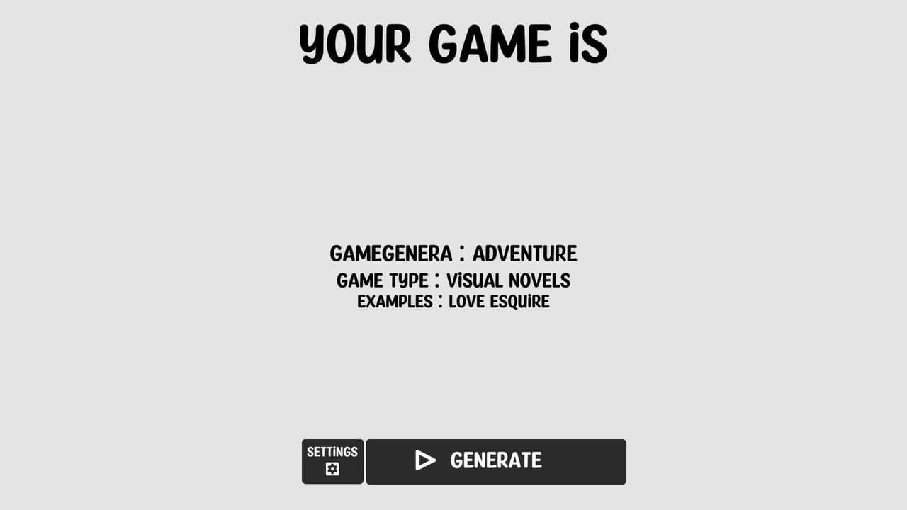 Ultimate Game Idea Generator screenshot 2