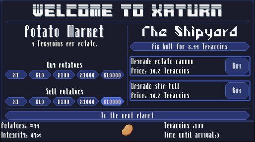 Cosmic Potato Trader Simulator screenshot 3