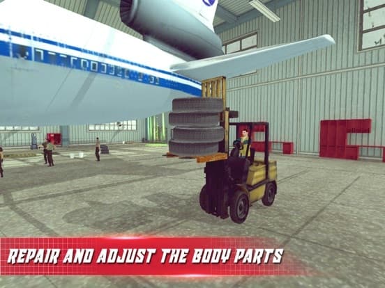 Air Plane Mechanic Garage Pro