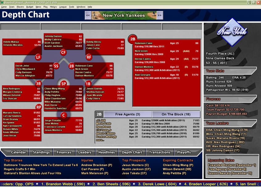 Baseball Mogul 2009 screenshot 2