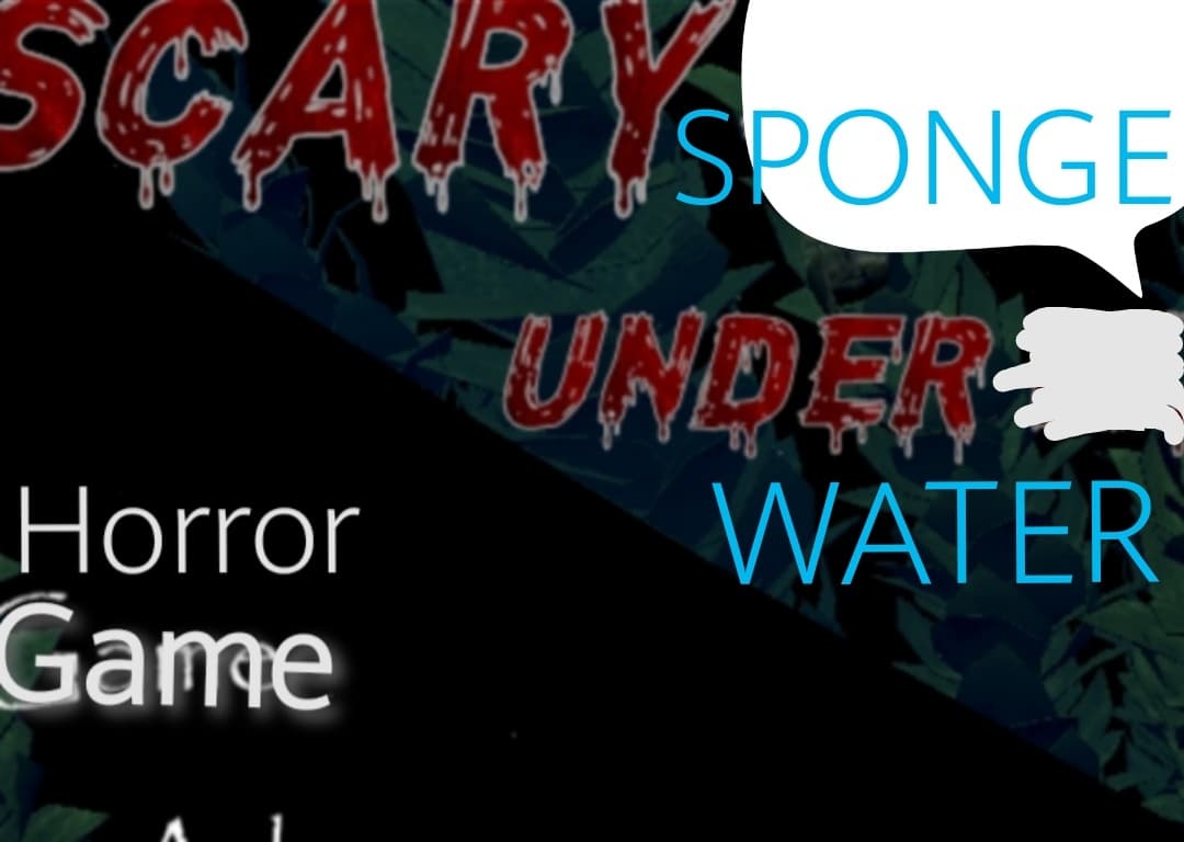 Sponge Granny Diving Under Water: Scary Grandma