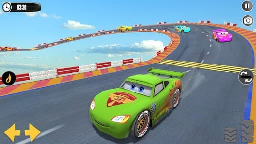 Splashy Superhero Vertigo racing: lightning car screenshot 6
