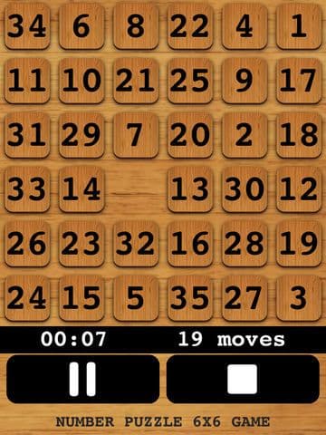 Number Puzzle 6X6 Slider Free screenshot 3