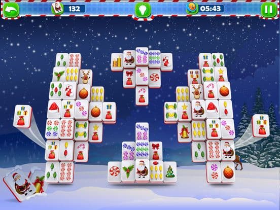 Santa Mahjong Solitaire Pro screenshot 4