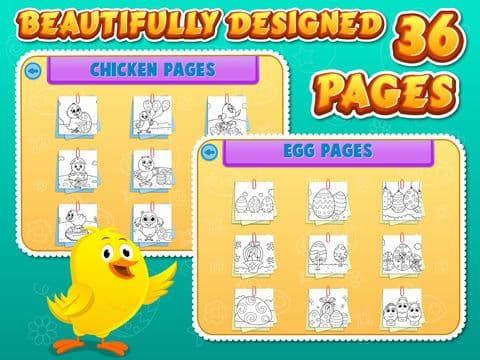 Easter Coloring Free: Paint the Eggs, rabbits and chickens screenshot 5