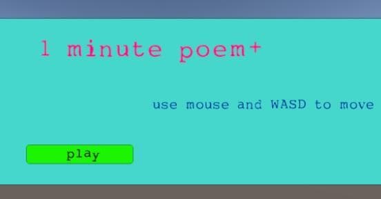 one minute poem +