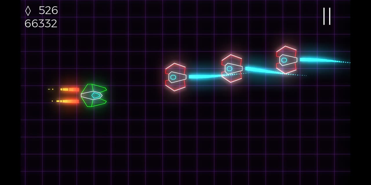 Neon Light Spaceship