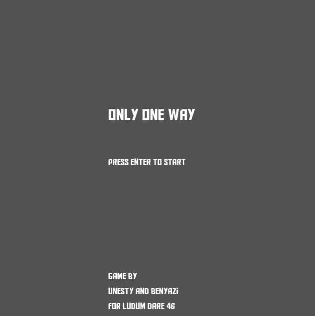 Only One Way (Ben Yazi)