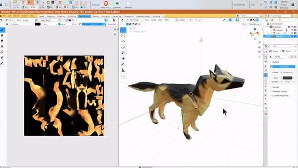 Low Poly Dog Type 1 screenshot 4