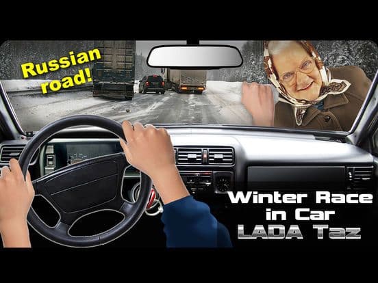 Winter Race in Car Lada Taz screenshot 2