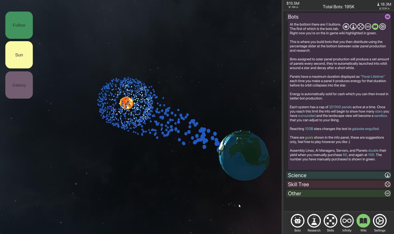 Idle Dyson Swarm screenshot 2