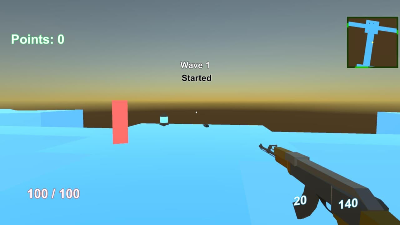 Zomblocks - Low poly fps test