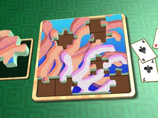 Jigsaw Solitaire Colors screenshot 2