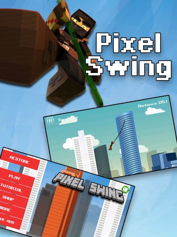 Pixel Rope Swing Star Sequel screenshot 2