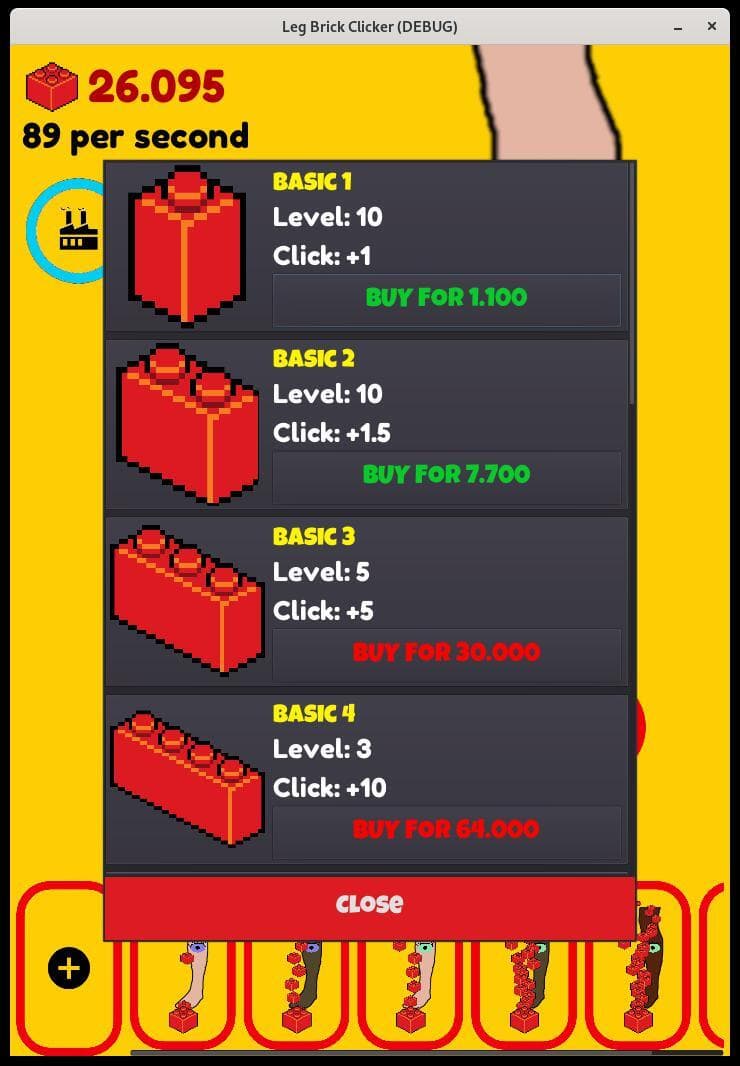 Leg Brick Clicker (alpha) screenshot 3