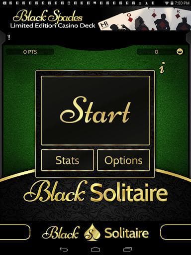 The Black Solitaire Game