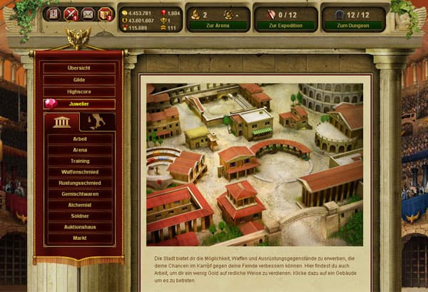 Gladiatus screenshot 2