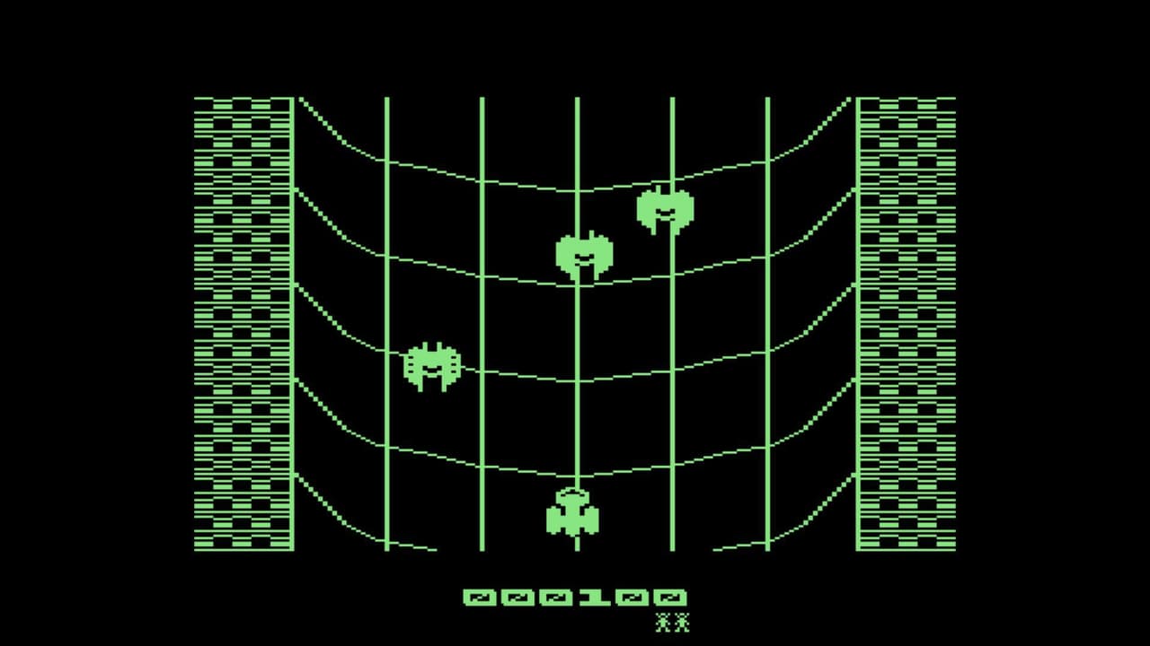 Green/Colour Screen Invaders C64 screenshot 4