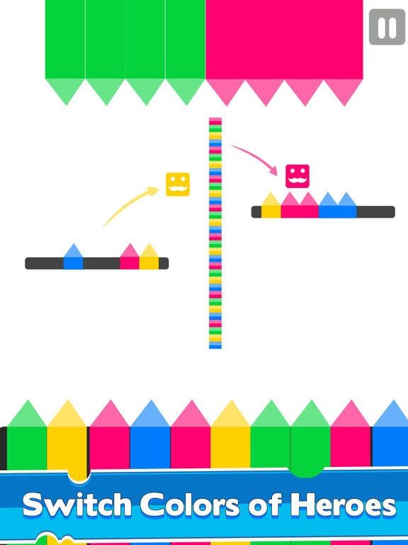 mustache hero - Colorful game screenshot 3