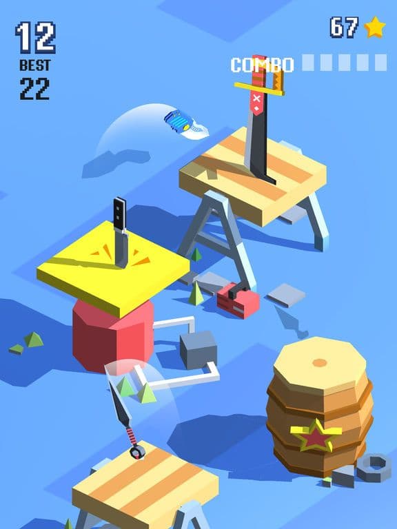 Knife Flip - Hit Geometry Cube screenshot 3