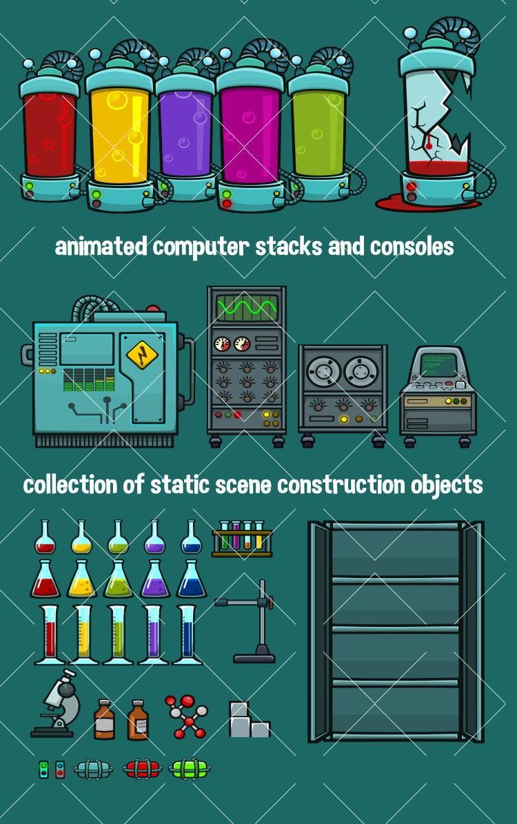 Mega laboratory scene creation kit screenshot 3