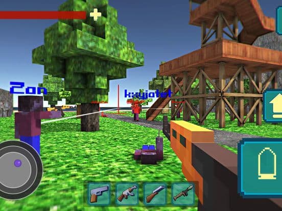 Pixel Shooter War On Island 3D screenshot 2