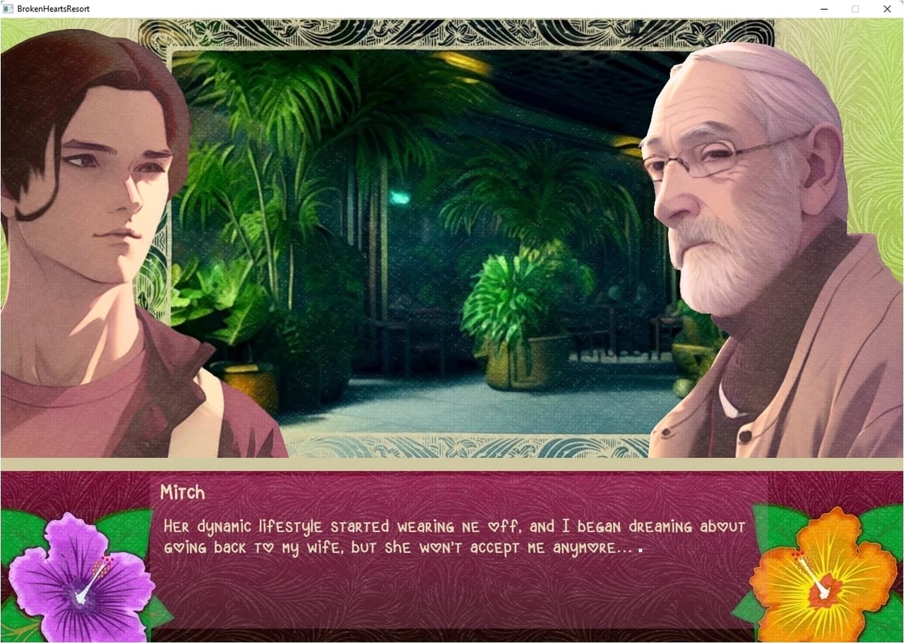 Broken Hearts Resort (Gay Romance Visual Novel) screenshot 3